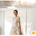 Роскошные off-плечи новый дизайн бальное платье с длинным свадебное платье русалка